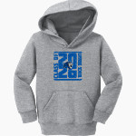 Linwood School Lions Port & Company Toddler Core Fleece Pullover Hooded Sweatshirt Front Thumbnail