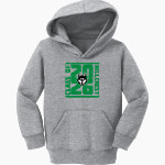 HILLCREST HIGH SCHOOL HUSKIES <span class="pdp-name-mascot">HILLCREST HUSKIES</span> Port & Company Toddler Core Fleece Pullover Hooded Sweatshirt Front Thumbnail