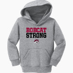 West Shore Christian Academy Bobcats <span class="pdp-name-mascot">West Shore Christian Academy Bobcats</span> Port & Company Toddler Core Fleece Pullover Hooded Sweatshirt Front Thumbnail