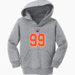 WARSAW HIGH SCHOOL TIGERS <span class="pdp-name-mascot">WARSAW TIGERS</span> Port & Company Toddler Core Fleece Pullover Hooded Sweatshirt Front Thumbnail