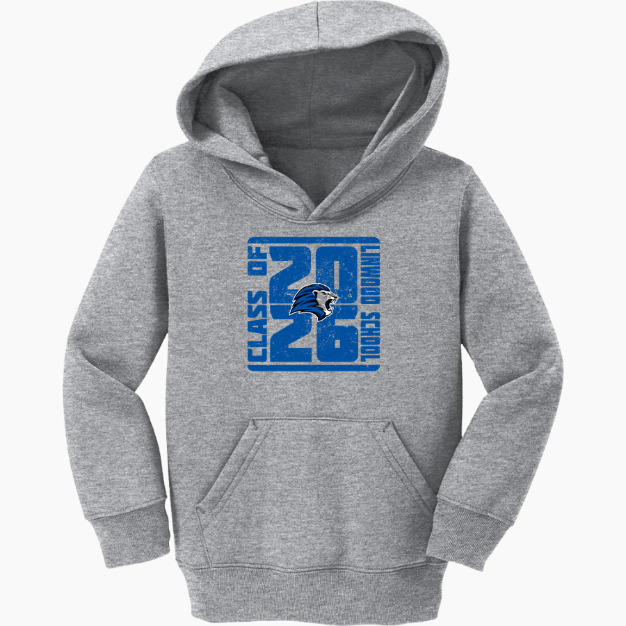 Linwood School Lions Port & Company Toddler Core Fleece Pullover Hooded Sweatshirt