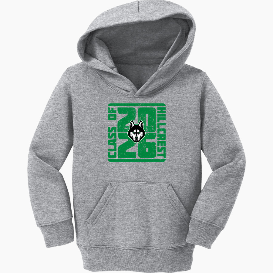 HILLCREST HIGH SCHOOL HUSKIES <span class="pdp-name-mascot">HILLCREST HUSKIES</span> Port & Company Toddler Core Fleece Pullover Hooded Sweatshirt