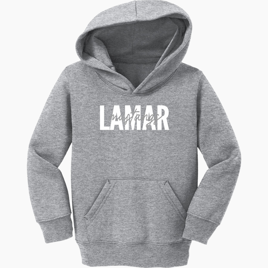 Lamar Mustangs <span class="pdp-name-mascot">Lamar Mustangs</span> Port & Company Toddler Core Fleece Pullover Hooded Sweatshirt