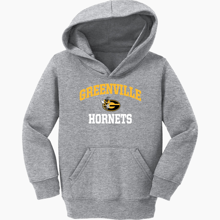GREENVILLE HIGH SCHOOL HORNETS <span class="pdp-name-mascot">GREENVILLE HORNETS</span> Port & Company Toddler Core Fleece Pullover Hooded Sweatshirt