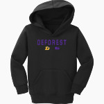 DEFOREST HIGH SCHOOL NORSKIES Port & Company Toddler Core Fleece Pullover Hooded Sweatshirt Front Thumbnail