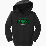 WEST DAVIDSON HIGH SCHOOL DRAGONS Port & Company Toddler Core Fleece Pullover Hooded Sweatshirt Front Thumbnail