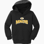 FORT MEADE HIGH SCHOOL MINERS Port & Company Toddler Core Fleece Pullover Hooded Sweatshirt Front Thumbnail