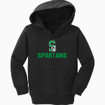 WEST MONONA HIGH SCHOOL SPARTANS Port & Company Toddler Core Fleece Pullover Hooded Sweatshirt Front Thumbnail