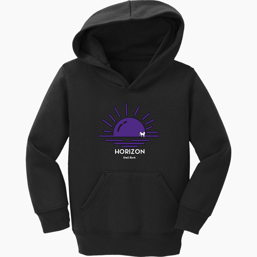 Shell Bank Brigade <span class="pdp-name-mascot">Shell Bank P771K@014 Labradors</span> Port & Company Toddler Core Fleece Pullover Hooded Sweatshirt