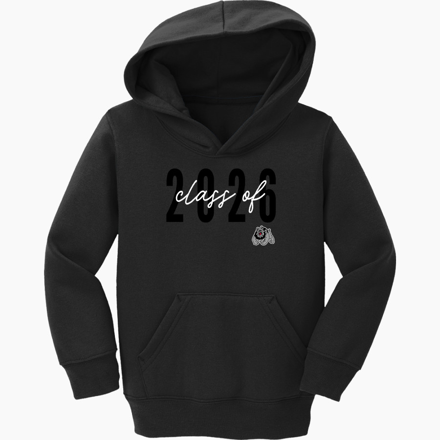 NIKISKI HIGH SCHOOL BULLDOGS <span class="pdp-name-mascot">NIKISKI BULLDOGS</span> Port & Company Toddler Core Fleece Pullover Hooded Sweatshirt