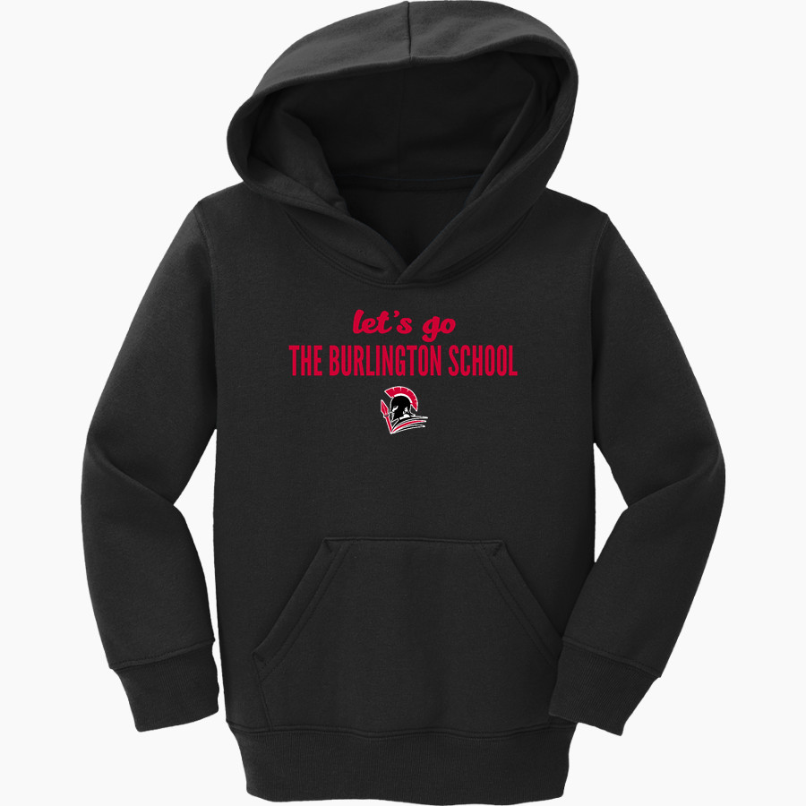 The Burlington School SPARTANS <span class="pdp-name-mascot">The Burlington School SPARTANS</span> Port & Company Toddler Core Fleece Pullover Hooded Sweatshirt