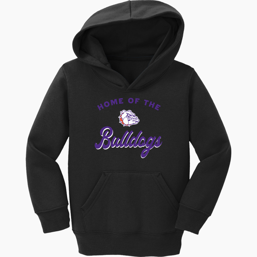 BEMENT MIDDLE SCHOOL BULLDOGS Port & Company Toddler Core Fleece Pullover Hooded Sweatshirt