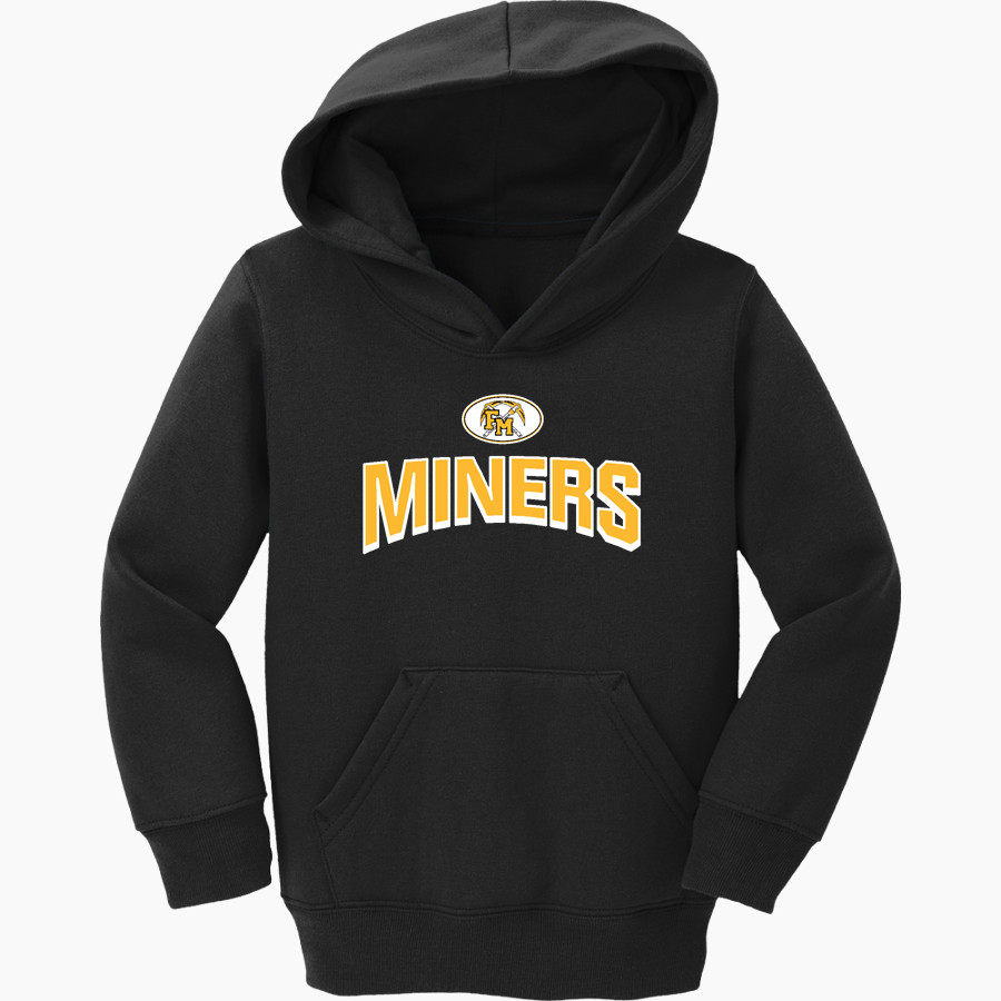FORT MEADE HIGH SCHOOL MINERS Port & Company Toddler Core Fleece Pullover Hooded Sweatshirt