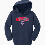 SEEGER HIGH SCHOOL PATRIOTS <span class="pdp-name-mascot">SEEGER PATRIOTS</span> Port & Company Toddler Core Fleece Pullover Hooded Sweatshirt Front Thumbnail