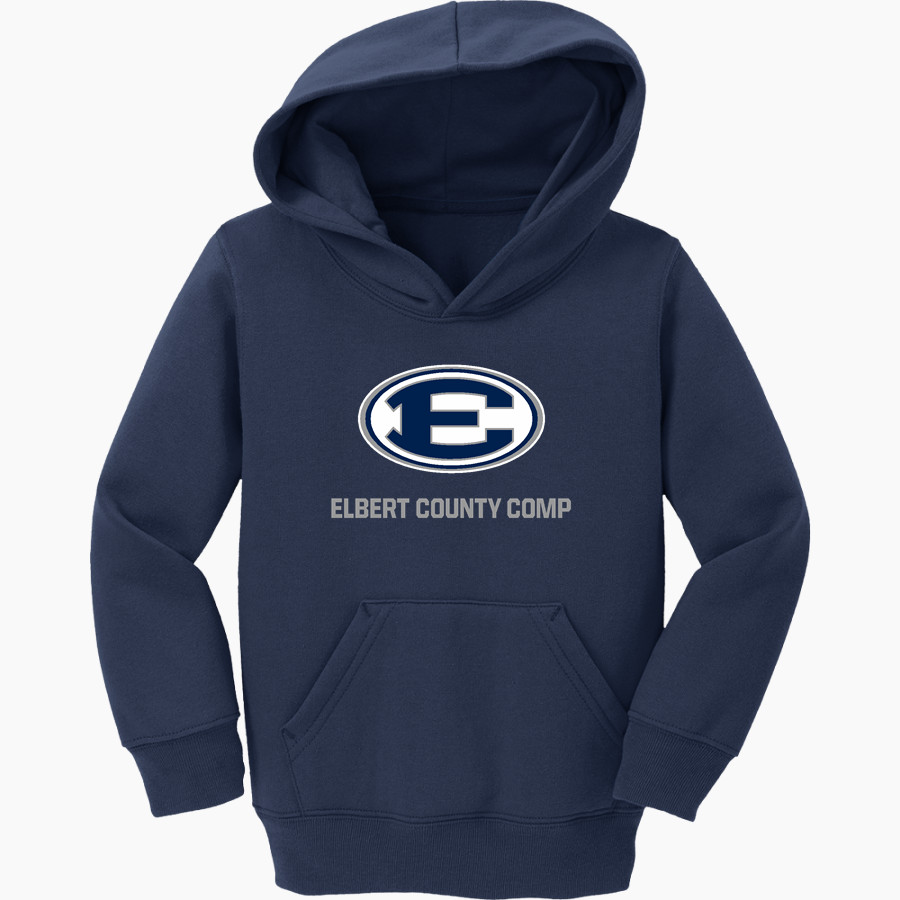 ELBERT COUNTY COMP HIGH SCHOOL BLUE DEVILS <span class="pdp-name-mascot">ELBERT COUNTY COMP BLUE DEVILS</span> Port & Company Toddler Core Fleece Pullover Hooded Sweatshirt