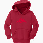 Mt. Hood Community College Mt. Hood Community C <span class="pdp-name-mascot">Mt. Hood Community College</span> Port & Company Toddler Core Fleece Pullover Hooded Sweatshirt Front Thumbnail