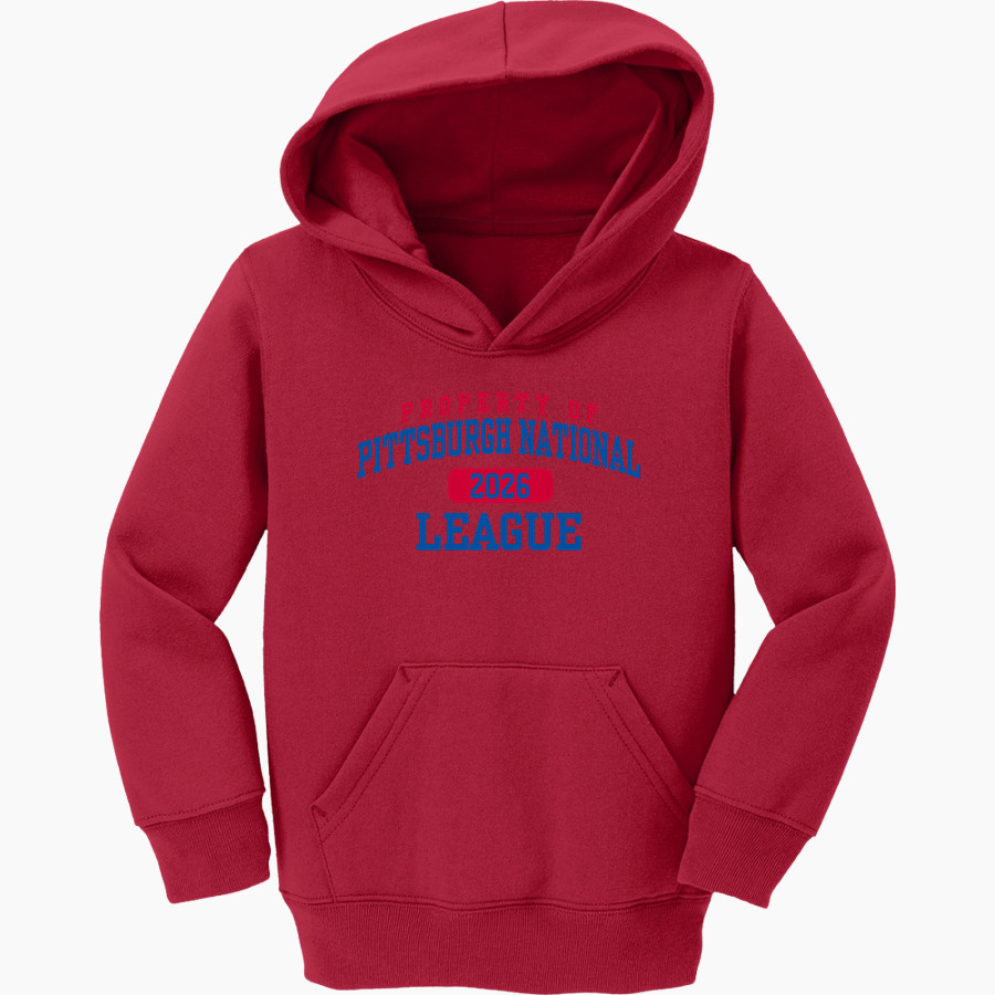 PITTSBURGH NATIONAL LEAGUE PITTSBURGH NATIONAL <span class="pdp-name-mascot">PITTSBURGH NATIONAL LEAGUE</span> Port & Company Toddler Core Fleece Pullover Hooded Sweatshirt