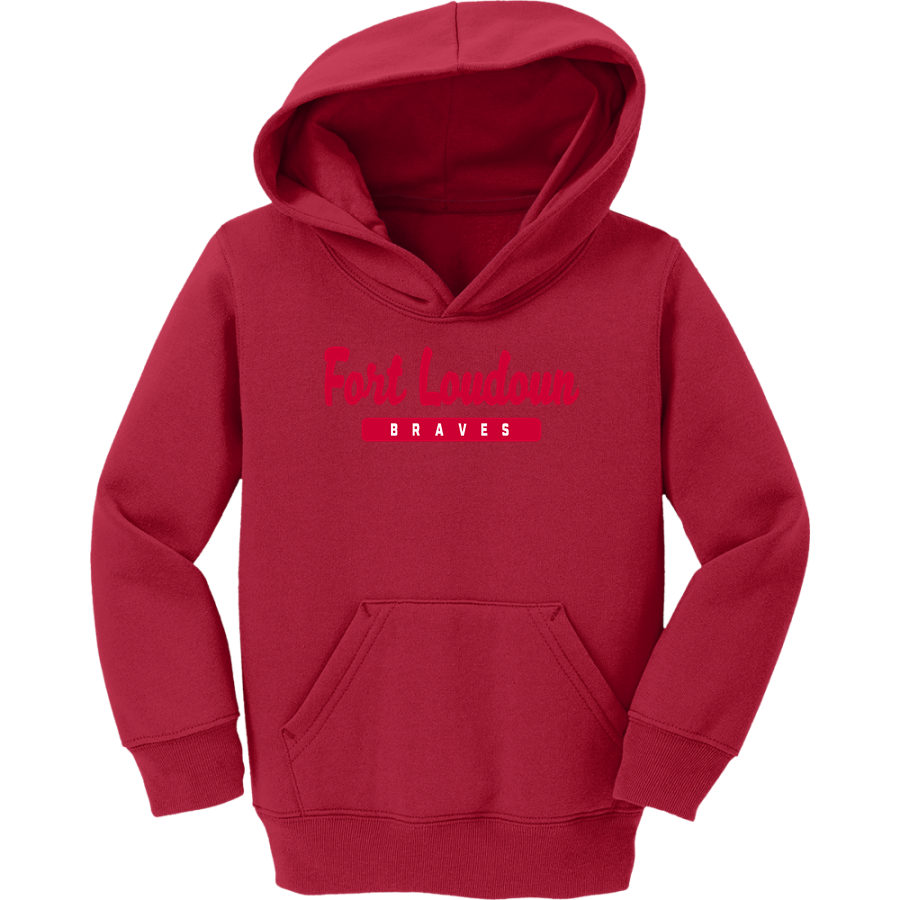 Fort Loudoun Braves <span class="pdp-name-mascot">Fort Loudoun Braves</span> Port & Company Toddler Core Fleece Pullover Hooded Sweatshirt