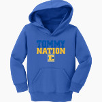 EDISON HIGH SCHOOL TOMMIES <span class="pdp-name-mascot">EDISON TOMMIES</span> Port & Company Toddler Core Fleece Pullover Hooded Sweatshirt Front Thumbnail