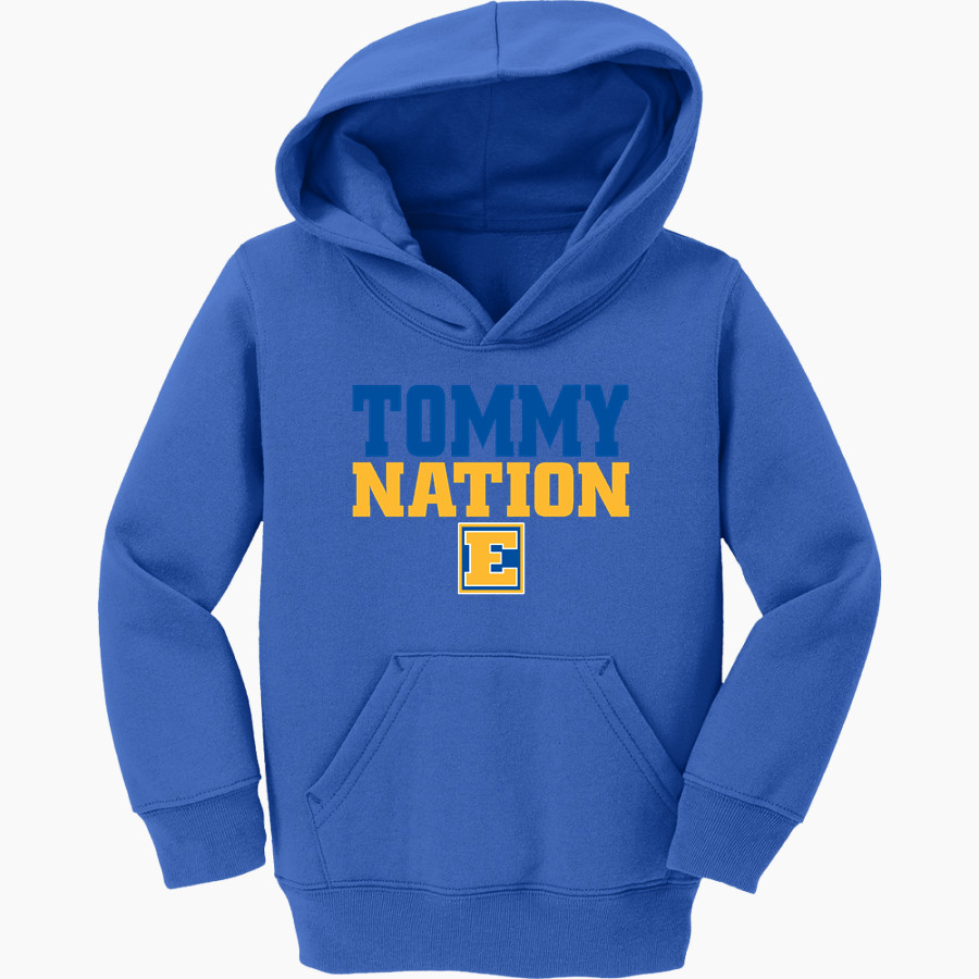 EDISON HIGH SCHOOL TOMMIES <span class="pdp-name-mascot">EDISON TOMMIES</span> Port & Company Toddler Core Fleece Pullover Hooded Sweatshirt