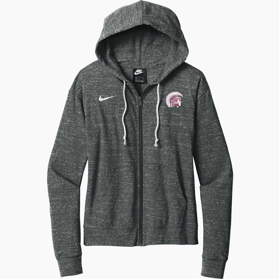 Greenville Spartans Nike Women's Gym Vintage Full-Zip Hoodie
