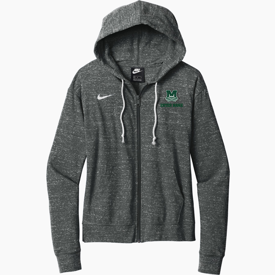 Mid-Pacific Owls <span class="pdp-name-mascot">Mid-Pacific Owls</span> Nike Women's Gym Vintage Full-Zip Hoodie