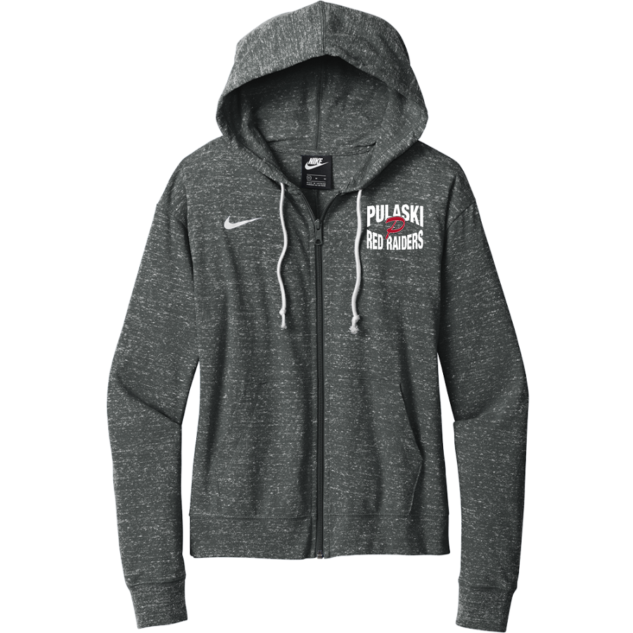 Pulaski Red Raiders <span class="pdp-name-mascot">Pulaski Red Reaiders</span> Nike Women's Gym Vintage Full-Zip Hoodie