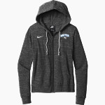 Barton College Official Store of the Bulldogs <span class="pdp-name-mascot">Barton Bulldogs</span> Nike Women's Gym Vintage Full-Zip Hoodie Front Thumbnail