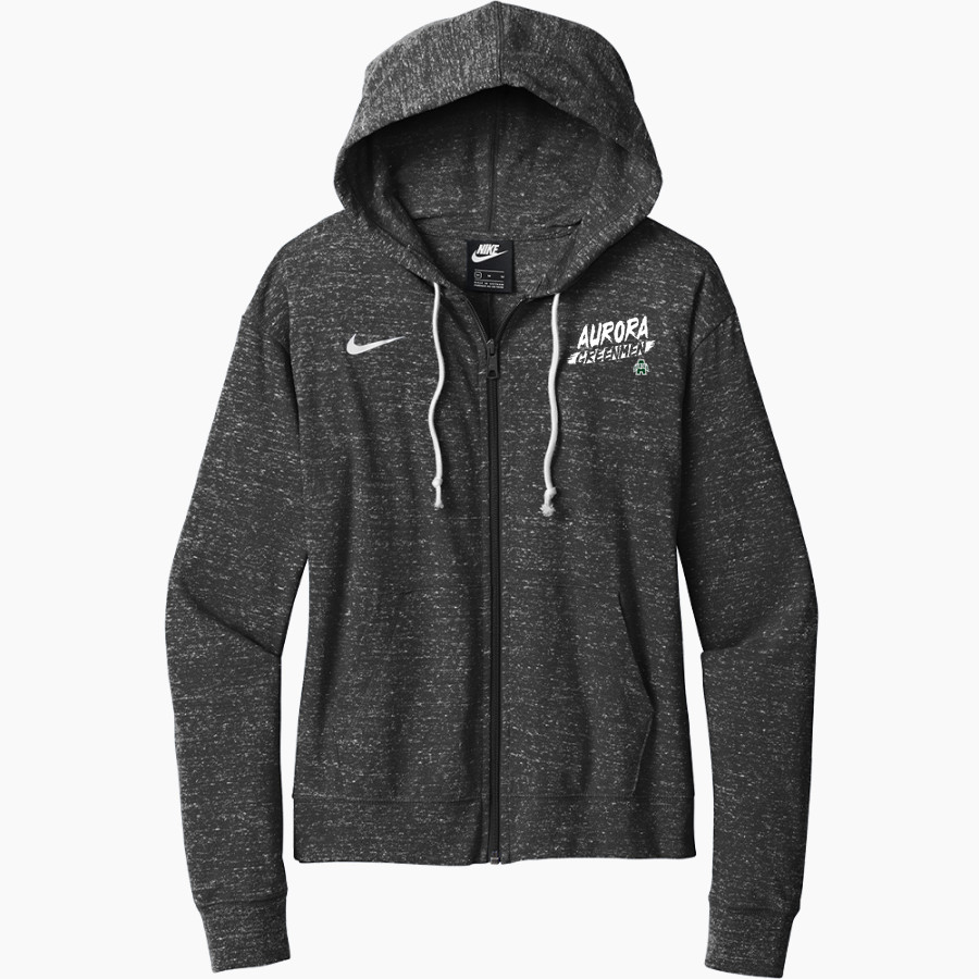 AURORA HIGH SCHOOL GREENMEN <span class="pdp-name-mascot">AURORA GREENMEN</span> Nike Women's Gym Vintage Full-Zip Hoodie