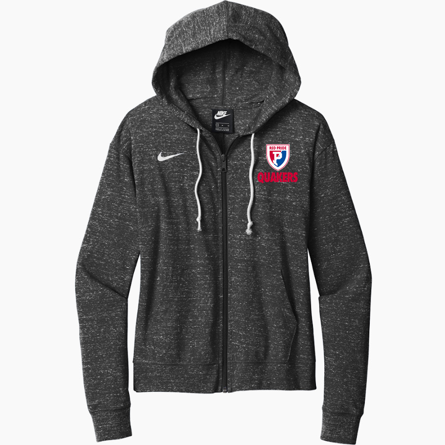 Plainfield Quakers <span class="pdp-name-mascot">Plainfield Quakers</span> Nike Women's Gym Vintage Full-Zip Hoodie