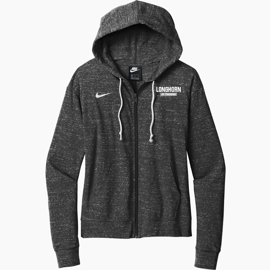Lambert Longhorns <span class="pdp-name-mascot">Lambert Longhorns</span> Nike Women's Gym Vintage Full-Zip Hoodie