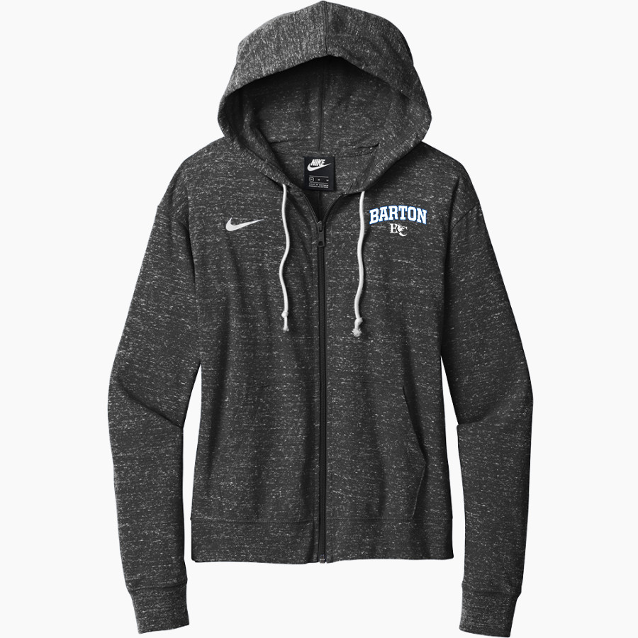 Barton College Official Store of the Bulldogs <span class="pdp-name-mascot">Barton Bulldogs</span> Nike Women's Gym Vintage Full-Zip Hoodie