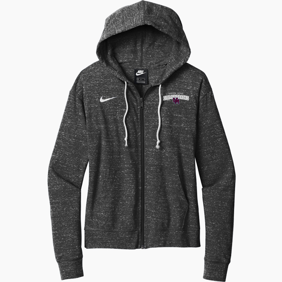 UNION MINE HIGH SCHOOL DIAMONDBACKS <span class="pdp-name-mascot">UNION MINE DIAMONDBACKS</span> Nike Women's Gym Vintage Full-Zip Hoodie