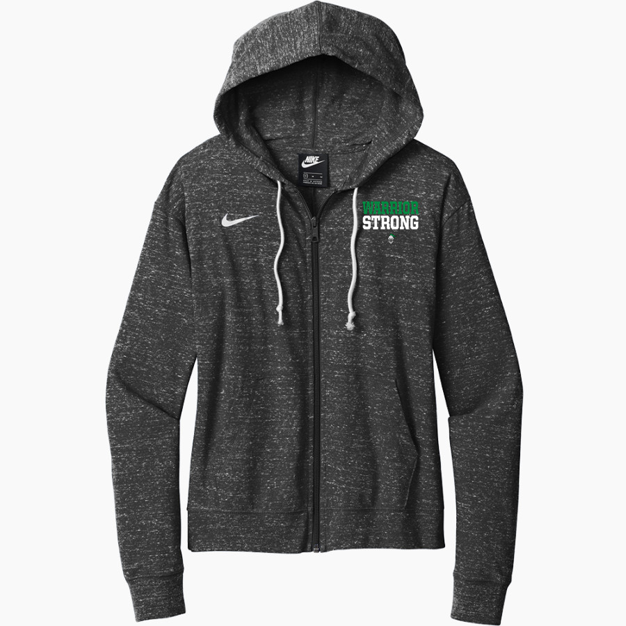 West Lutheran Warriors <span class="pdp-name-mascot">West Lutheran Warriors</span> Nike Women's Gym Vintage Full-Zip Hoodie
