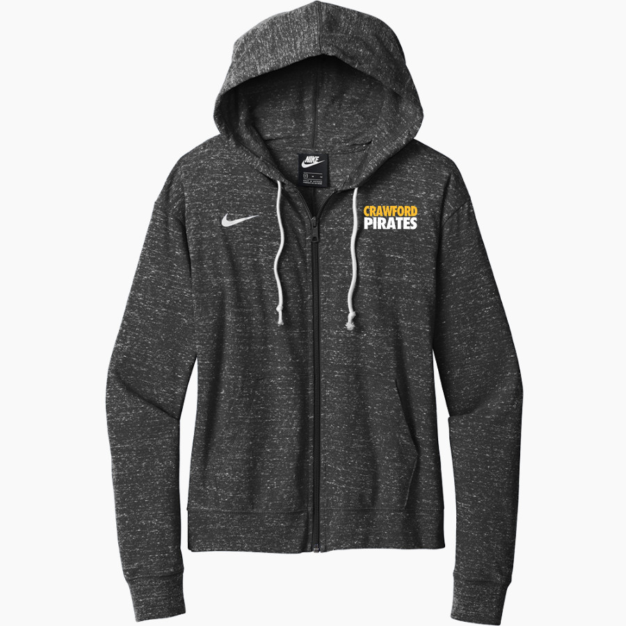 CRAWFORD HIGH SCHOOL PIRATES <span class="pdp-name-mascot">CRAWFORD PIRATES</span> Nike Women's Gym Vintage Full-Zip Hoodie