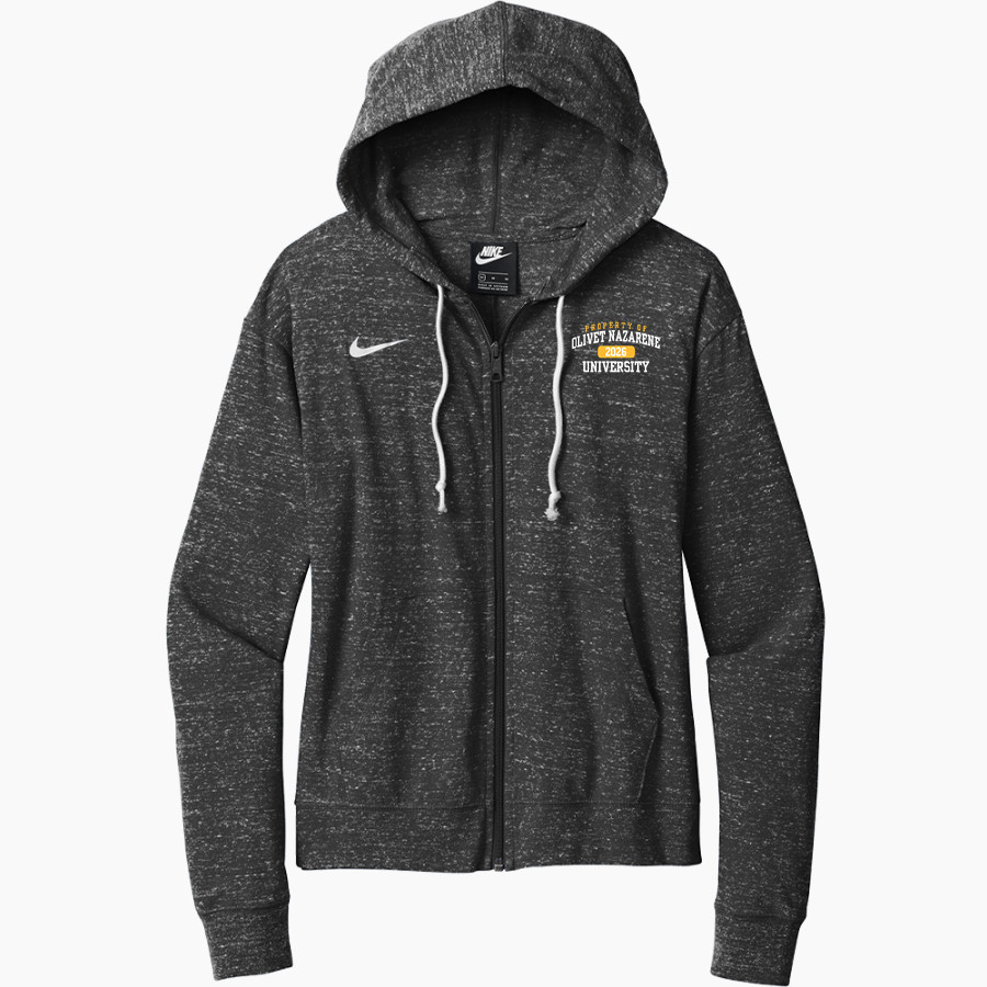 Olivet Nazarene Tigers <span class="pdp-name-mascot">Olivet Nazarene University Tigers</span> Nike Women's Gym Vintage Full-Zip Hoodie