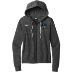 JAG High School Jaguars <span class="pdp-name-mascot">JEFF DAVIS VOLUNTEERS</span> Nike Women's Gym Vintage Full-Zip Hoodie Front Thumbnail