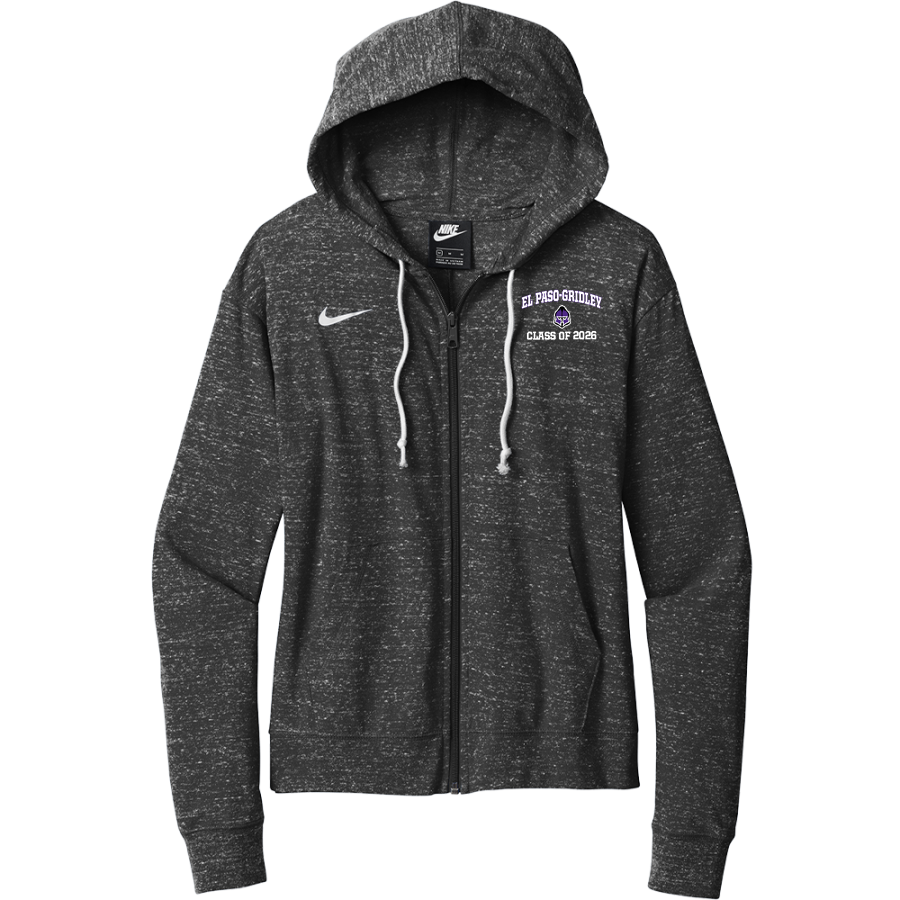 El Paso-Gridley Titans <span class="pdp-name-mascot">El Paso-Gridley Titans</span> Nike Women's Gym Vintage Full-Zip Hoodie