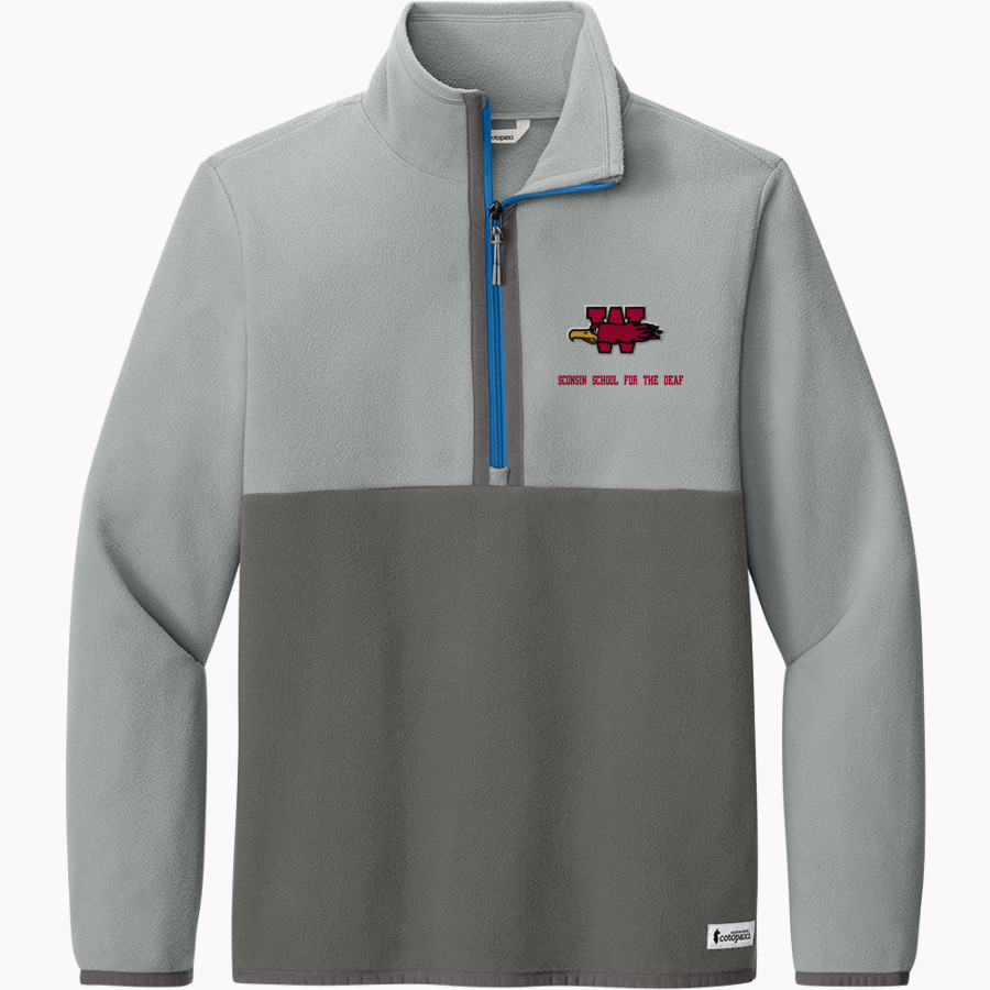 Wisconsin School For The Deaf Firebirds <span class="pdp-name-mascot">Wisconsin School For The Deaf Firebirds</span> Cotopaxi Men's Amado 1/2-Zip Fleece