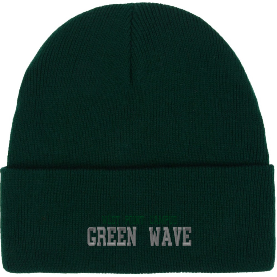 WEST POINT HIGH SCHOOL CAMPUS GREEN WAVE <span class="pdp-name-mascot">WEST POINT CAMPUS GREEN WAVES</span> Port & Company Knit Cap