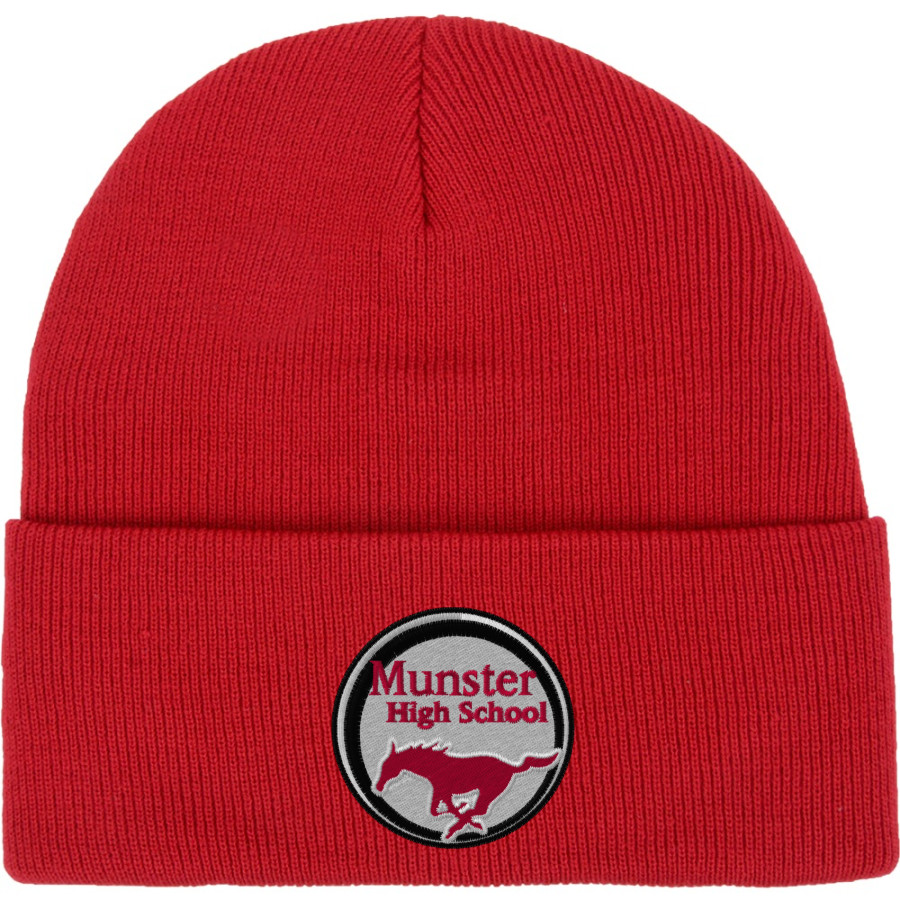 MUNSTER HIGH SCHOOL MUSTANGS <span class="pdp-name-mascot">MUNSTER MUSTANGS</span> Port & Company Knit Cap