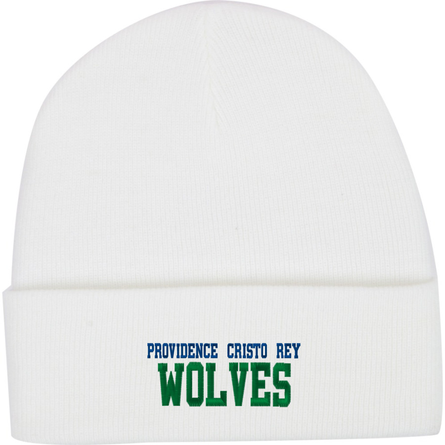 PCRHS Wolves Official Sideline Store <span class="pdp-name-mascot">PROVIDENCE CRISTO REY WOLVES</span> Port & Company Knit Cap