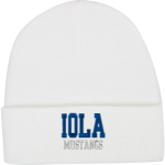IOLA HIGH SCHOOL MUSTANGS <span class="pdp-name-mascot">IOLA MUSTANGS</span> Port & Company Knit Cap Front Thumbnail