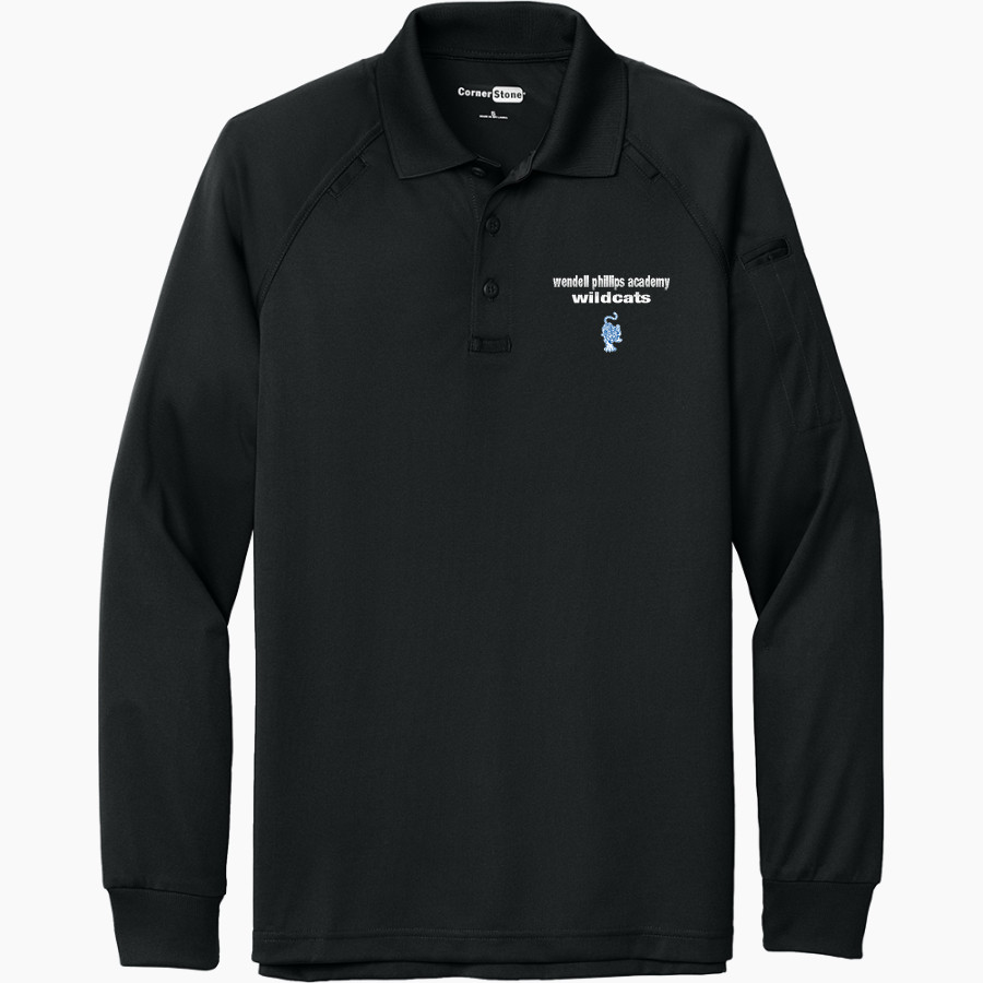 WENDELL PHILLIPS ACADEMY WILDCATS <span class="pdp-name-mascot">WENDELL PHILLIPS ACADEMY WILDCATS</span> CornerStone Men's Select Long Sleeve Snag-Proof Tactical Polo