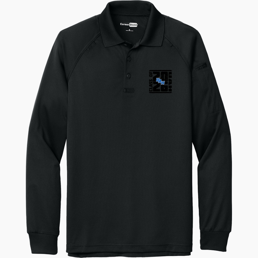 UAH Chargers <span class="pdp-name-mascot">University of Alabama Chargers</span> CornerStone Men's Select Long Sleeve Snag-Proof Tactical Polo
