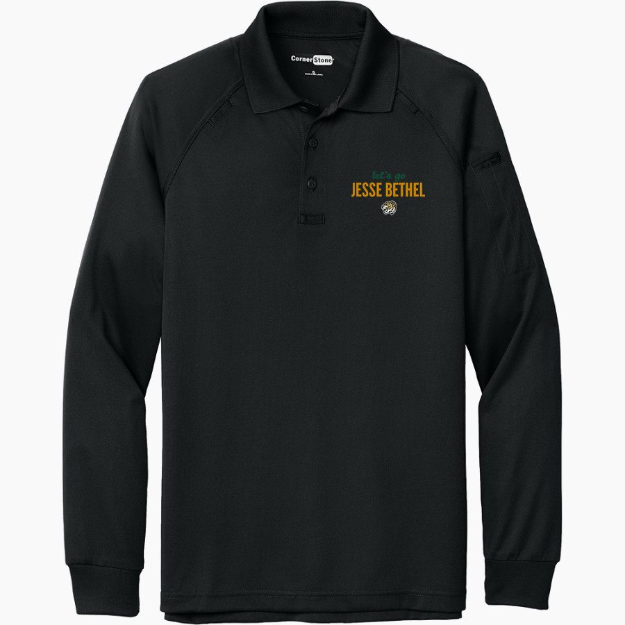 JESSE BETHEL HIGH SCHOOL JAGUARS <span class="pdp-name-mascot">JESSE BETHEL JAGUARS</span> CornerStone Men's Select Long Sleeve Snag-Proof Tactical Polo