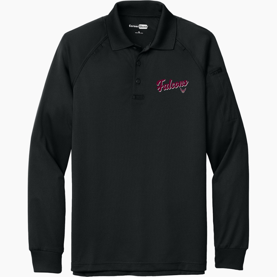 FREEPORT HIGH SCHOOL FALCONS <span class="pdp-name-mascot">FREEPORT FALCONS</span> CornerStone Men's Select Long Sleeve Snag-Proof Tactical Polo