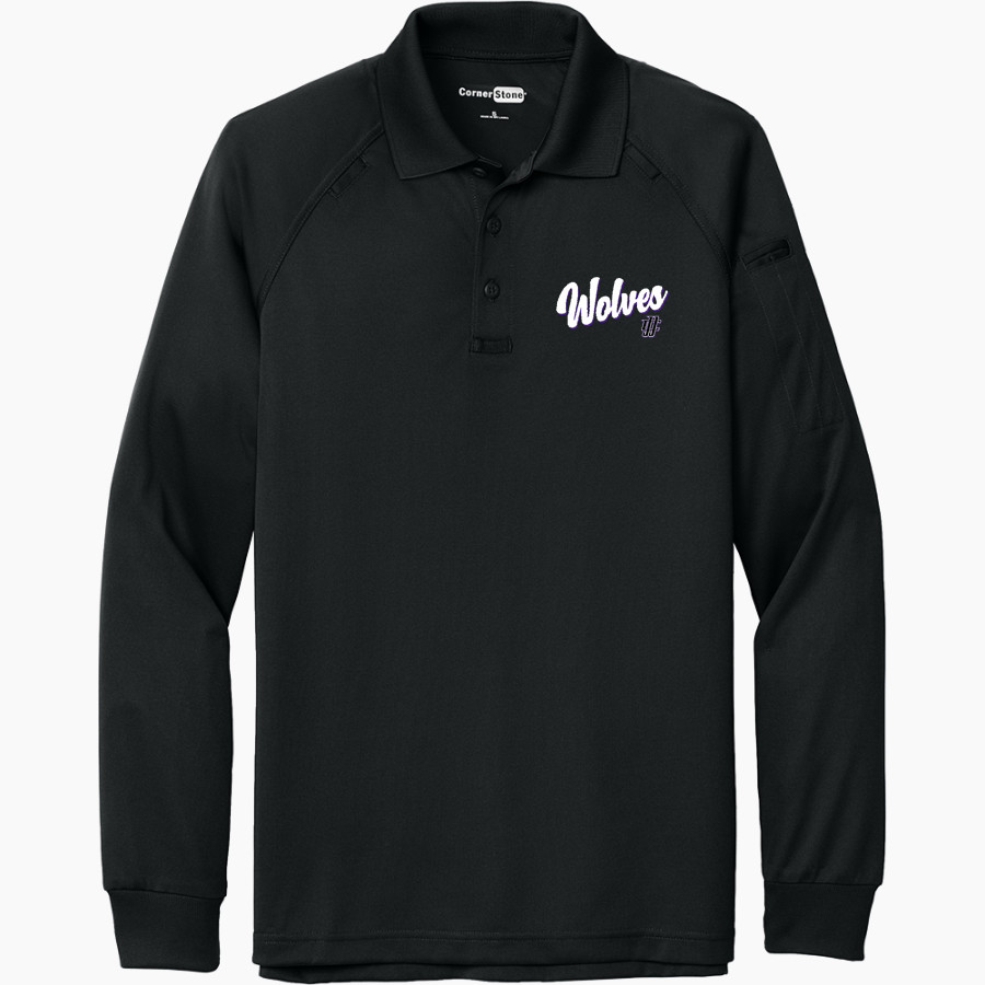JJC Wolves <span class="pdp-name-mascot">JJC Wolves</span> CornerStone Men's Select Long Sleeve Snag-Proof Tactical Polo