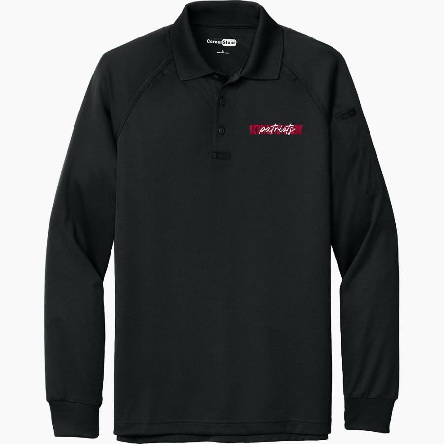 VICTORY BAPTIST ACADEMY PATRIOTS <span class="pdp-name-mascot">VICTORY BAPTIST ACADEMY PATRIOTS</span> CornerStone Men's Select Long Sleeve Snag-Proof Tactical Polo