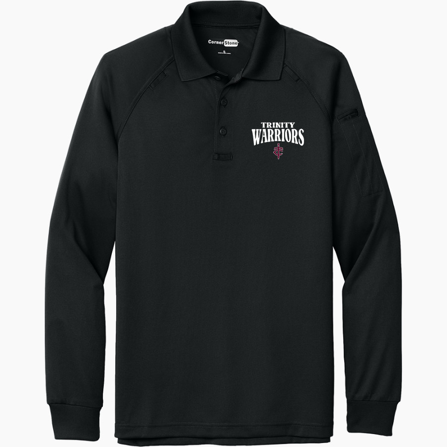 Trinity Warriors <span class="pdp-name-mascot">Trinity Christian Warriors</span> CornerStone Men's Select Long Sleeve Snag-Proof Tactical Polo